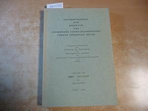 Bild des Verkufers fr Untersuchungen zur Struktur der chorischen Choralbearbeitung Johann Sebastian Bachs zum Verkauf von Gebrauchtbcherlogistik  H.J. Lauterbach