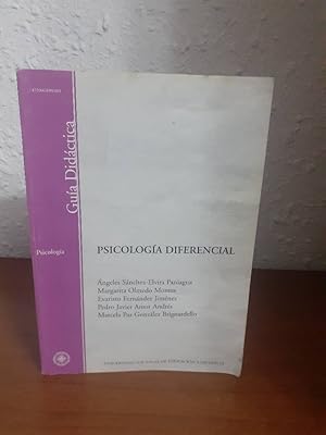 Bild des Verkufers fr PSICOLOGIA DIFERENCIAL zum Verkauf von Librera Maldonado