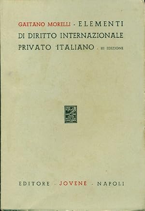 Elementi di diritto internazionale privato italiano