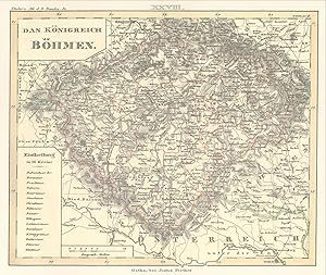 Historische Karte. Das Königreich Böhmen;Kleiner Atlas der Deutschen Bundes-Staaten (den ganzen P...