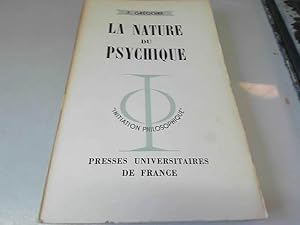 Bild des Verkufers fr La nature du psychique zum Verkauf von JLG_livres anciens et modernes