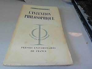 Bild des Verkufers fr L'Intention philosophique, par Joseph Vialatoux zum Verkauf von JLG_livres anciens et modernes
