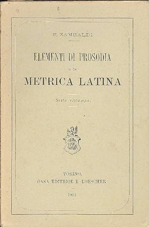 Elementi di prosodia e di metrica latina