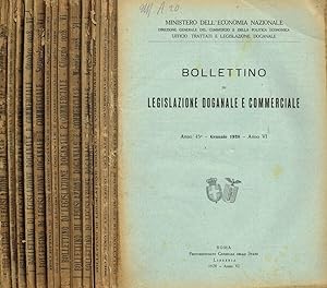 Seller image for Bollettino di legislazione doganale e commerciale. Anno 45, 1928 for sale by Biblioteca di Babele