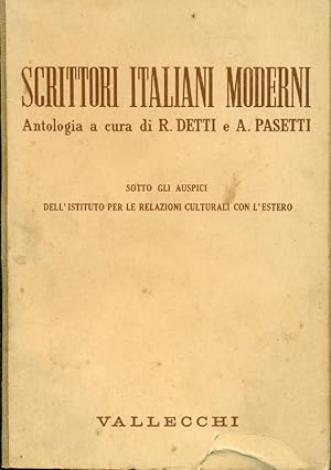 Bild des Verkufers fr Scrittori italiani moderni zum Verkauf von Studio Bibliografico Marini