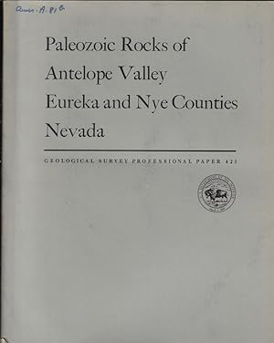Seller image for Paleozoic Rocks of Anrelope Valley Eureka and Nye Counties Nevada for sale by Biblioteca di Babele
