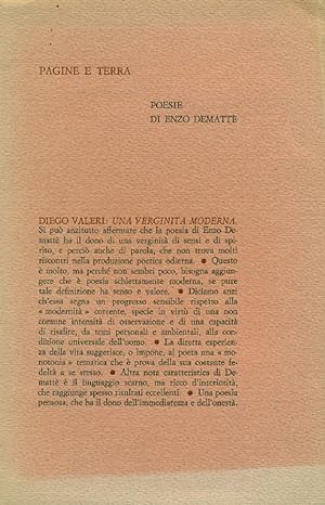 Bild des Verkufers fr Pagine e terra zum Verkauf von Studio Bibliografico Marini