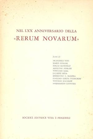 Nel LXX anniversario della &#39;&#39;Rerum Novarum&#39;&#39;