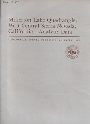 Imagen del vendedor de Millerton Lake Quadrangle, West-Central Sierra Nevada, California-Analytic Data a la venta por Biblioteca di Babele