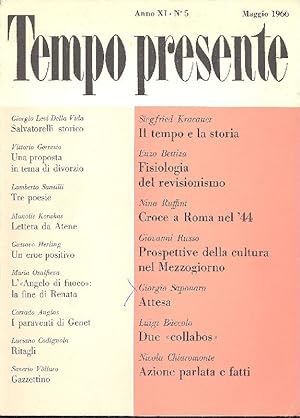 Tempo Presente. Maggio 1966, Anno XI, N. 5