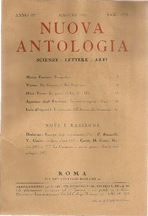 Nuova Antologia. Maggio 1945, Anno 80, Fascicolo 1733