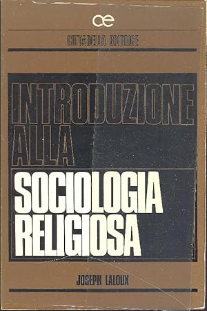 Image du vendeur pour Introduzione alla sociologia religiosa mis en vente par Studio Bibliografico Marini