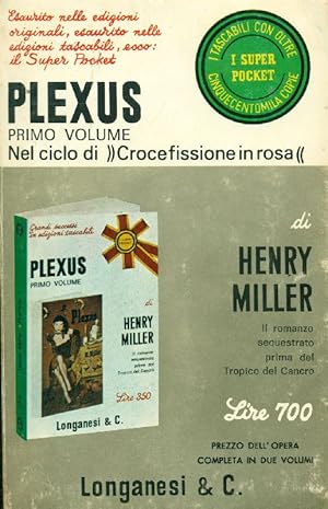 Bild des Verkufers fr Plexus. Volume primo zum Verkauf von Studio Bibliografico Marini