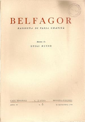 Belfagor. Settembre 1949