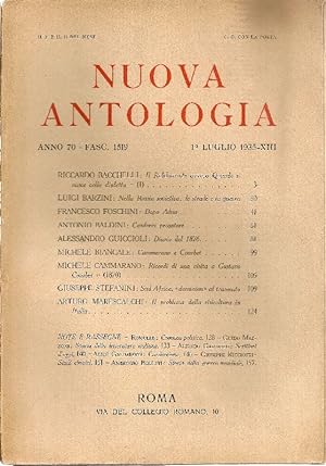 Nuova Antologia. 1 luglio 1935, Anno 70, Fascicolo 1519