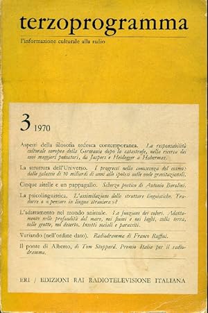 Terzoprogramma. N.3, 1970