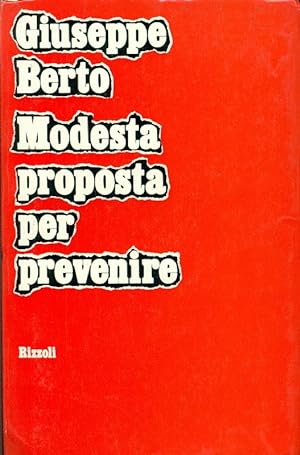 Imagen del vendedor de Modesta proposta per prevenire a la venta por Studio Bibliografico Marini