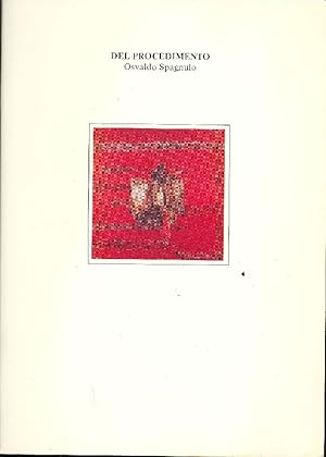 Seller image for Osvaldo Spagnulo. Del procedimento for sale by Studio Bibliografico Marini