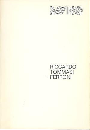 Imagen del vendedor de Riccardo Tommasi Ferroni a la venta por Studio Bibliografico Marini