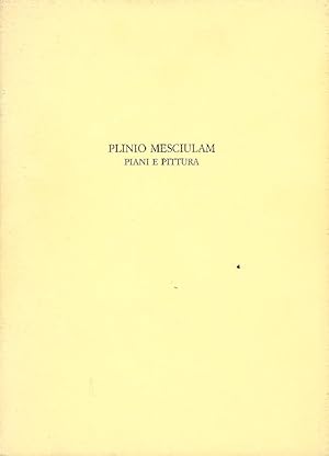 Bild des Verkufers fr Plinio Mesciulam. Piani e pittura zum Verkauf von Studio Bibliografico Marini