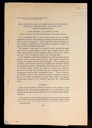The Orienting Reflex (Questioning Reaction): Cardiac, Respiratory, Salivary and Motor Components