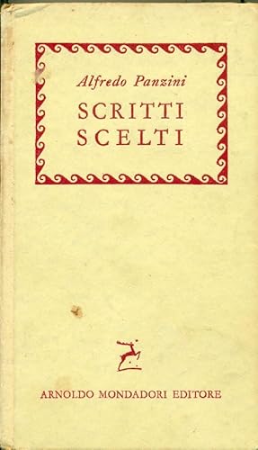 Imagen del vendedor de Scritti scelti a la venta por Studio Bibliografico Marini