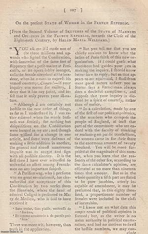 Seller image for On the present state of Women in the French Republic, TOGETHER WITH Manners, Customs, and Superstitions of the Modern Welsh, TOGETHER WITH The Jumpers, a Welsh Methodist Sect. An original article from The New Annual Register for 1800. for sale by Cosmo Books