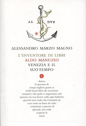 L'inventore di libri. Aldo Manuzio, Venezia e il suo tempo