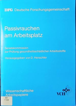 Seller image for Passivrauchen am Arbeitsplatz. for sale by Antiquariat Bookfarm