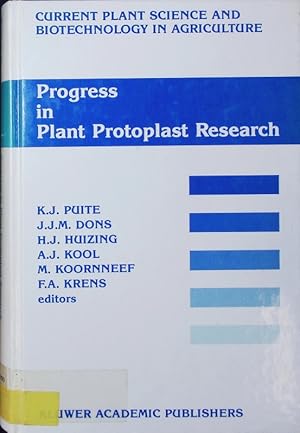 Bild des Verkufers fr Progress in plant protoplast research. Proceedings of the 7th International Symposium, Wageningen, the Nederlands, December 6-11, 1987 /ed by Klaas Jans Puite. zum Verkauf von Antiquariat Bookfarm