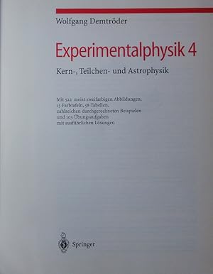 Bild des Verkufers fr Kern-, Teilchen- und Astrophysik. Mit zahlreichen durchgerechneten Beispielen und 105 bungsaufgaben mit ausfhrlichen Lsungen. zum Verkauf von Antiquariat Bookfarm