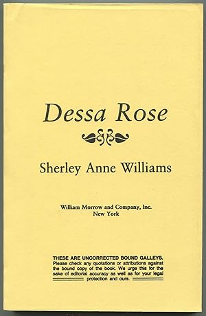 Bild des Verkufers fr Dessa Rose zum Verkauf von Between the Covers-Rare Books, Inc. ABAA