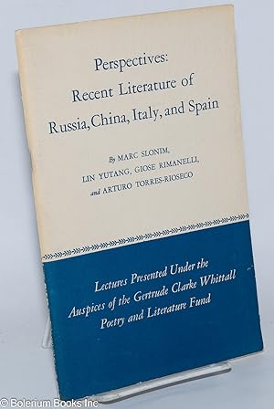 Seller image for Perspectives: Recent Literature of Russia, China, Italy, and Spain for sale by Bolerium Books Inc.
