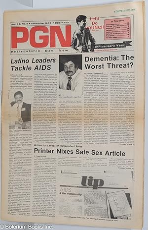 Seller image for PGN: Philadelphia Gay News; vol. 11, #5, Dec. 5-11, 1986: Latino Leaders Tackle AIDS for sale by Bolerium Books Inc.