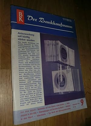 Seller image for BK Der Bankkaufmann Nr. 9 September 1967 for sale by Dipl.-Inform. Gerd Suelmann