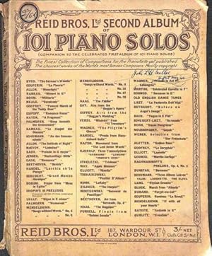 Bild des Verkufers fr Reid Bros, Ltd Second Album of 101 Piano Solos zum Verkauf von WeBuyBooks