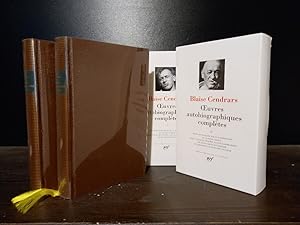 Blaise Cendrars. uvres autobiographiques complètes. Tome 1 et 2. (= Bibliothèque de la Pléiade, ...