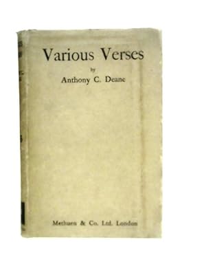 Bild des Verkufers fr Various Verses zum Verkauf von World of Rare Books
