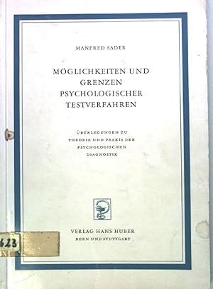 Bild des Verkufers fr Mglichkeiten und Grenzen psychologischer Testverfahren: berlegungen zu Theorie und Praxis der psychologishen Diagnostik. zum Verkauf von books4less (Versandantiquariat Petra Gros GmbH & Co. KG)
