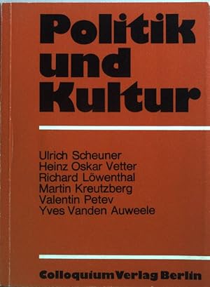 Bild des Verkufers fr Politik und Kultur. Nachtrag zu Heft 6 zum Verkauf von books4less (Versandantiquariat Petra Gros GmbH & Co. KG)