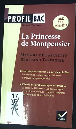 Immagine del venditore per La Princesse de Montpensier. Profil Bac. venduto da books4less (Versandantiquariat Petra Gros GmbH & Co. KG)