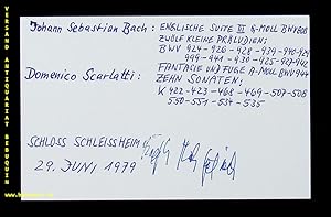 Bild des Verkufers fr eigenhndig signierte Autogrammkarte. zum Verkauf von Antiquariat Bebuquin (Alexander Zimmeck)