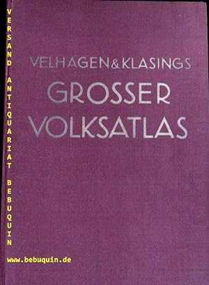 (Hrsg.) Velhagen & Klasings Grosser Volksatlas. Das Jubiläumswerk des Verlages zu seinem hundertj...