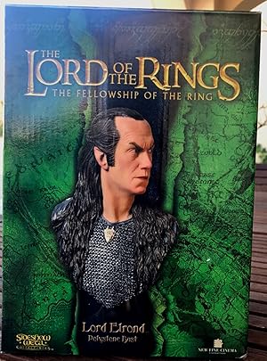Señor De Los Anillos Lord Elrond Sideshow - Nuevo En Su Caja. Lord Of The Rings: Elrond Resin-Bus...