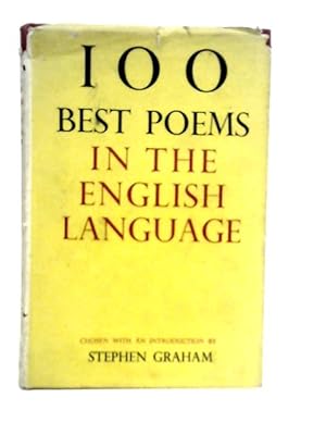 Bild des Verkufers fr 100 Best Poems in The English Language zum Verkauf von World of Rare Books
