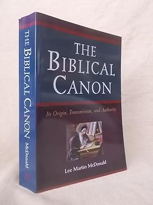 Bild des Verkufers fr THE BIBLICAL CANON: ITS ORIGIN, TRANSMISSION, AND AUTHORITY zum Verkauf von Gage Postal Books