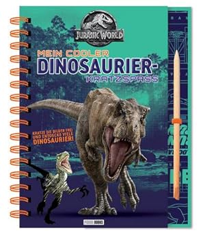 Bild des Verkufers fr Jurassic World: Mein cooler Dinosaurier-Kratzspa : Mit Spiralbindung, 20 Kratzseiten und Kratzstift zum Verkauf von Smartbuy