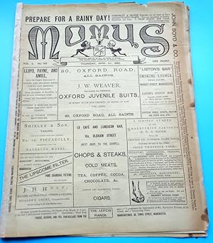 Momus. (Manchester Political Electioneering & local politics/satire) Magazine. April 1st 1880. RARE.