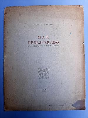 Imagen del vendedor de Mar Desesperado. Con un poema liminar de Elena Duncan. a la venta por Apartirdecero