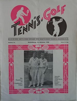 Seller image for TENNIS und GOLF- Alleiniges Organ des Fachamts Tennis und des Deutschen Tennis-Bundes e.V. Herausgegeben vom Verlag Hermann Meister, Heidelberg. for sale by Antiquariat Ursula Hartmann